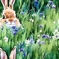 Image result for Watercolor Bunnies