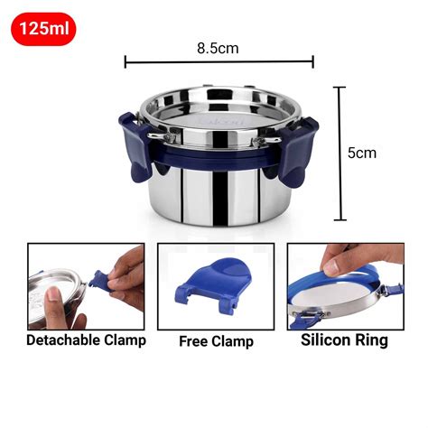 Pdd Falcon Steel Airtight Container 1pcs Blue FP11017 - 125ml – PDD FALCON