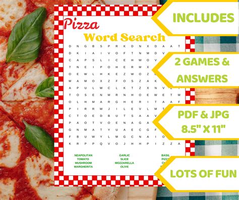 Pizza Party Games Pizza Theme Party Favor Slumber Party Favors Pizza ...