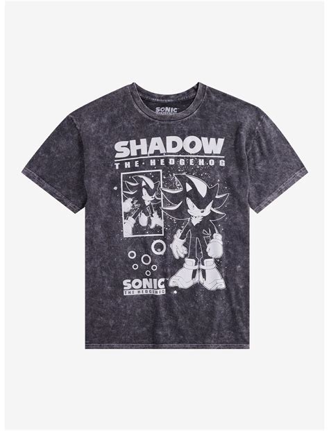 Sonic The Hedgehog Shadow Mineral Wash T-Shirt | Hot Topic