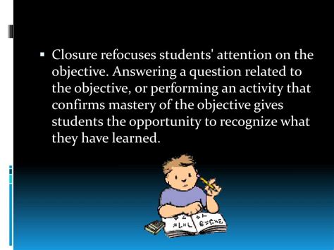 Image result for Lesson Closure