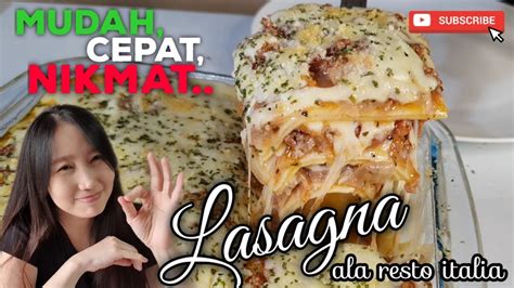 RESEP LASAGNA ALA RESTO ITALIA   Freshly Homemade Lasagna  