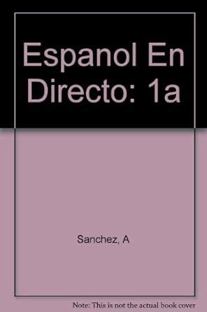 Buy Espanol En Directo: 1a Book Online at Low Prices in India | Espanol ...