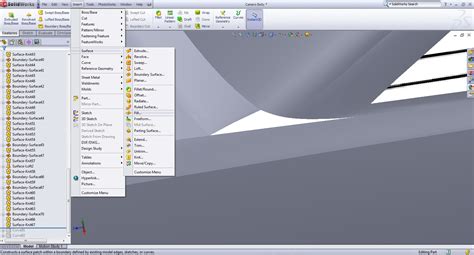 Image result for Solidworks Tutorial Surfaces