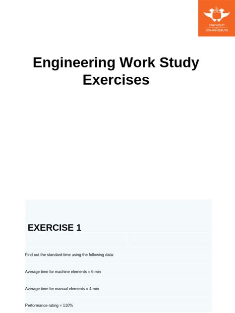 Image result for Engineering Work Study PDF