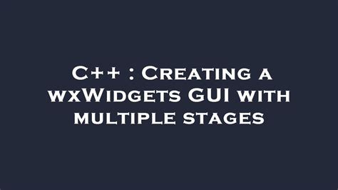 Image result for WxWidgets GUI Design