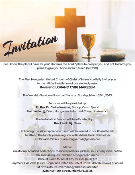 Image result for Example of Pastor Installation Service