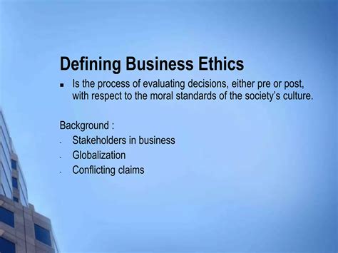 Business ethics definition | PPT