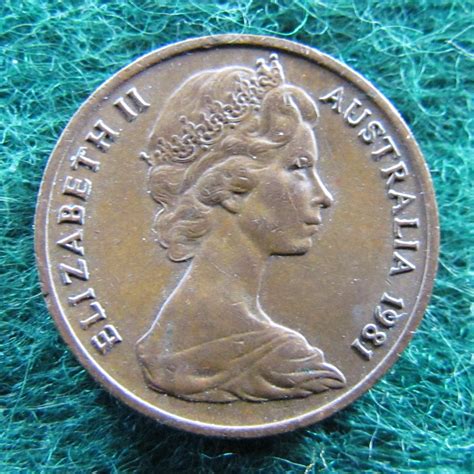 Australian 1981 1 Cent Queen Elizabeth Coin – Gumnut Antiques