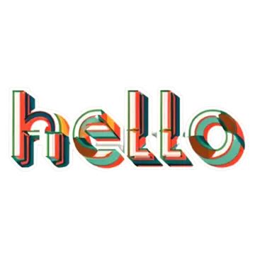Image result for Hello Vector Png