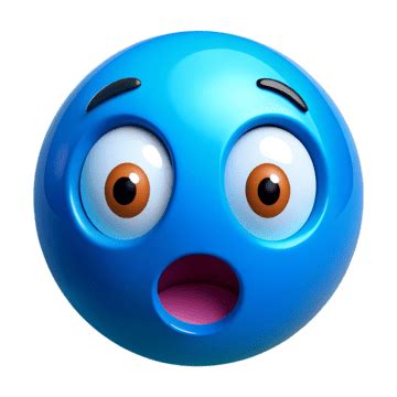 Blue Shocked Face PNG Transparent Images Free Download | Vector Files ...