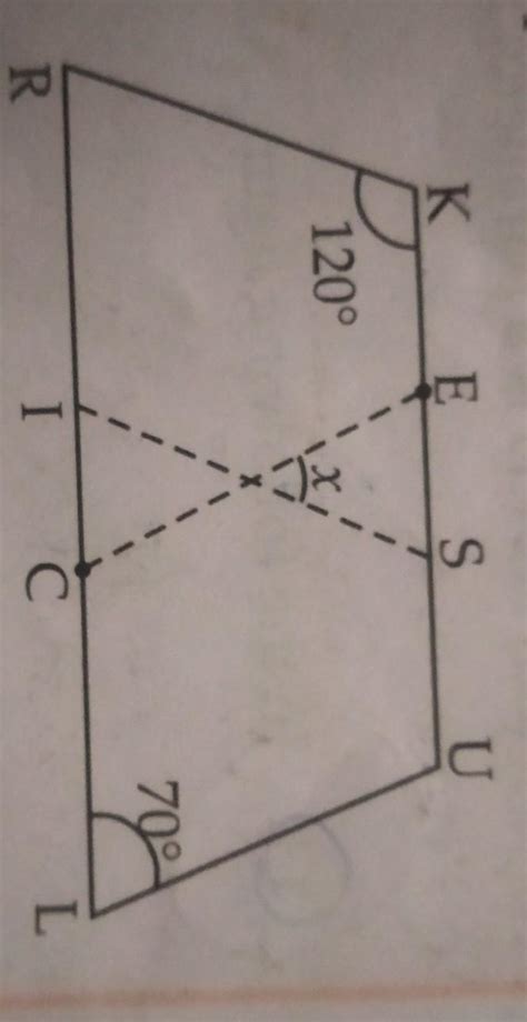 In the given figure, RISK and CLUE are two parallelograms. Find the ...