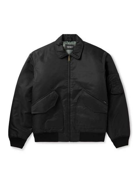 Carhartt WIP - Olten Nylon Bomber Jacket - Black Carhartt WIP