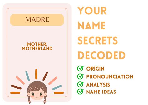 Madre - Girl Name Meaning and Pronunciation