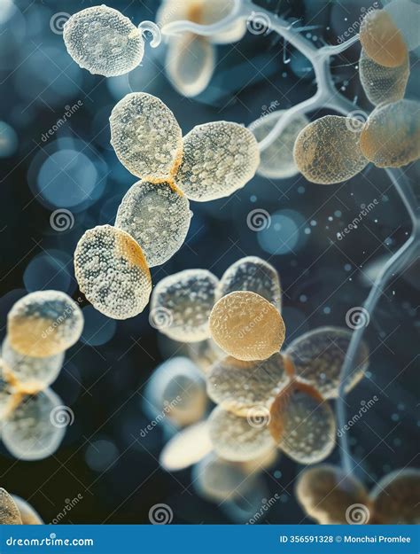 Yeast Cells Budding Depict The Asexual Reproduction Process Royalty-Free Stock Photography ...