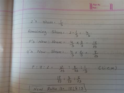 P and q are partner in a firm sharing profits and losses in ratio of 3: ...