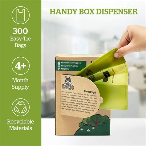 Buy Pogi's Dog Poop Bags with Handles - 300 Doggy Poop Bags with Easy ...