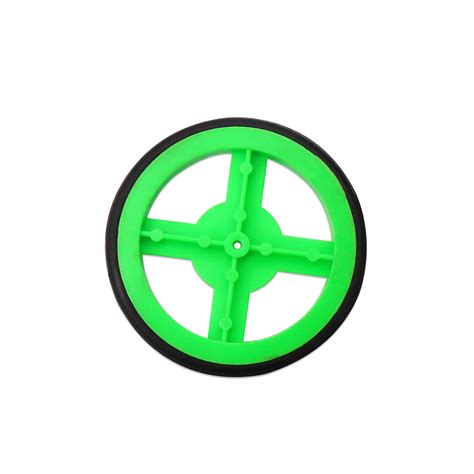 Electronic Spices 60mm X 6mm Hard Plastic Build Rubber Cover Green ...