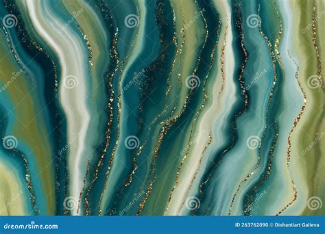 Green and Blue Marble Agate with Glitter Background Stock Photo - Image ...