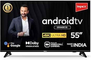 Impex 55 inch Smart TV (139 cm) Google Certified Smart Android 10 4K ...