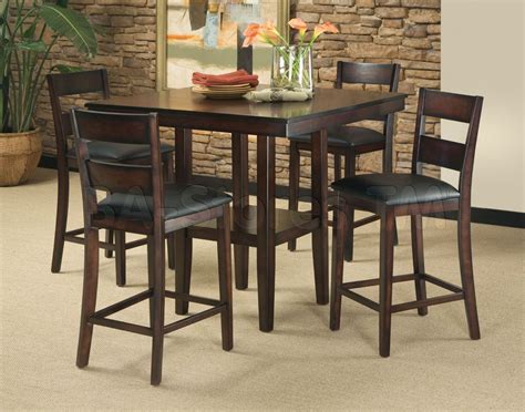 dining room table with stools