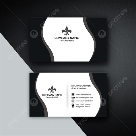 Black and White Business Card Template 的图像结果