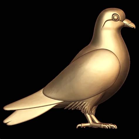 Exquisite Pigeon 3D Model for 3D Printing Enthusiasts
