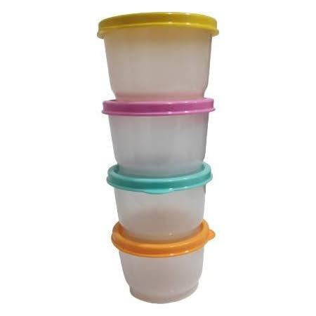 Buy Tupperware Midgets Plastic Container Set, 55ml, Set of 4 ...