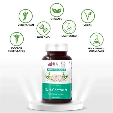 Buy BLISS WELNESS CARB CONTROLLER| WHITE KIDNEY BEAN EXTRACT |WEIGHT ...