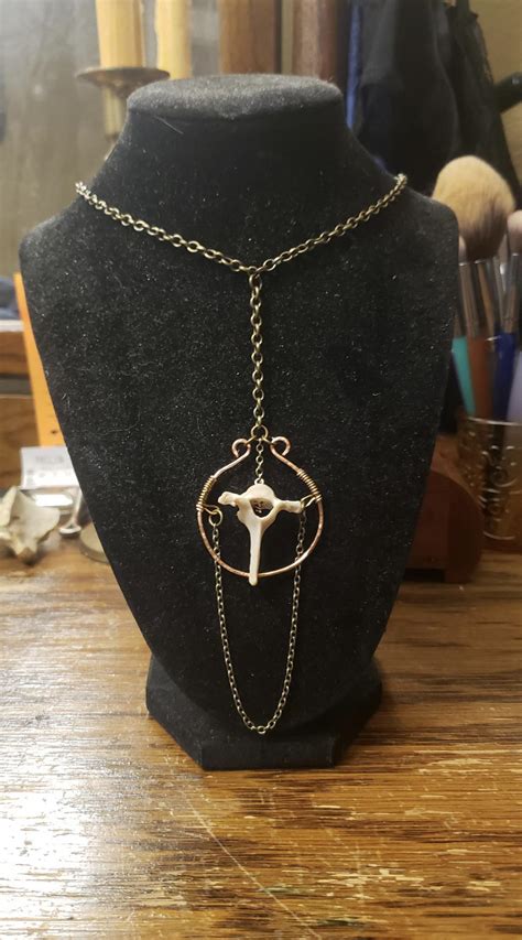 Finally putting my hoard of bones to use! First attempt at jewelry ...
