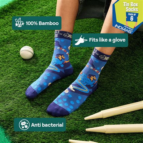 Shop The Mumbai Indian Blue Army Gift Set | 0% Color Bleed - Box Of 6 ...