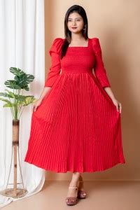 Red Dresses For Women - Buy Red Dresses For Women online at Best Prices ...
