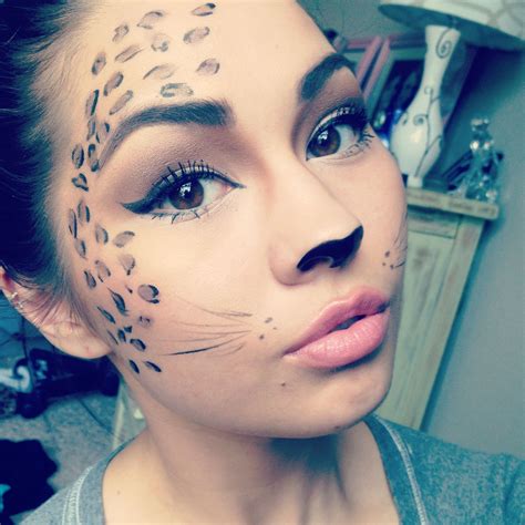 leopard cat makeup for halloween