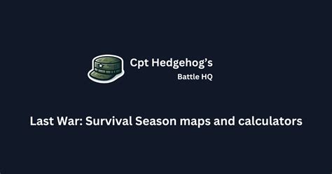 Headquarter Requirements - Last War: Survival | Cpt Hedgehog's Battle HQ