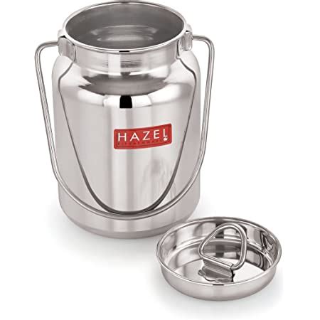 Buy HAZEL Stainless Steel Oil and Ghee Air Tight Container | Oil Pot ...