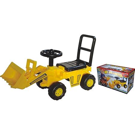 Buy Toyzone Plastic Mini Bulldozer Rider Car, Multi Color Online at Low ...