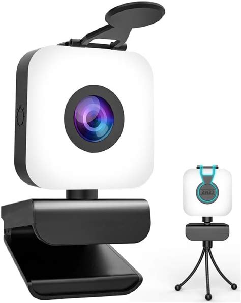 Streaming Webcam with Microphone Ring Light-HD 1080P Face Web Cam with ...