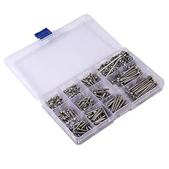 440pcs of Furniture Bolt Storage,440pcs M3 Stainless Steel Hex Head ...