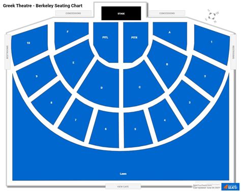 Greek Theatre - Berkeley Seating Chart - RateYourSeats.com