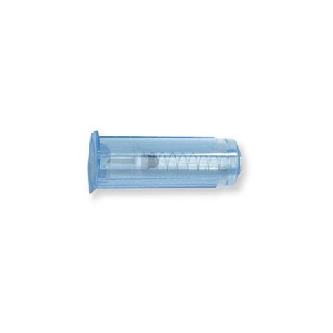 VanishPoint® Blood Collection Tube Holder Clear Blue Plastic, End Cap ...