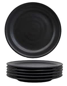 Buy Ebros Gift Contemporary Round Melamine Plate for Desserts Small ...