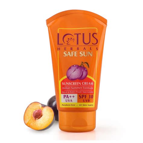 Lotus Herbals Sunscreen Spf 30 - 50Gm Cream All Skin Type : Amazon.in ...