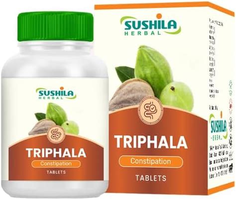 Sushila Herbal Triphala Tablet (60 Tabs, Pack of 1) – Ayurvedic ...
