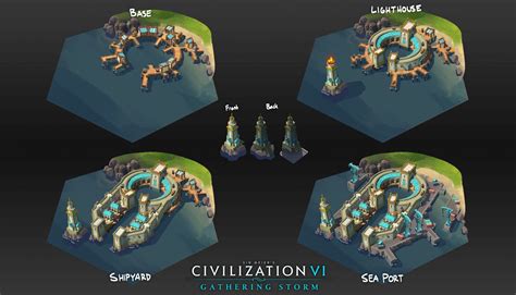 ArtStation - Cothon Harbor, Ryan Andrade | Harbor, Concept art, Game art