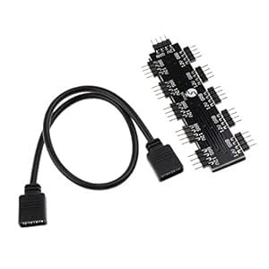 Amazon.in: Buy CALANDIS 10 Channel Computer Motherboard RGB Fan Hub ...