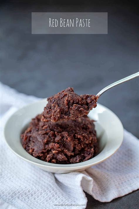 Sweet Red Bean Paste (紅豆沙餡) - Oh My Food Recipes