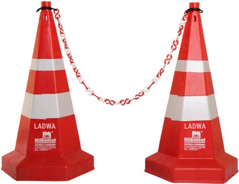 Ladwa Nilkamal Road Traffic Safety Cone, Pack of 2 cones 750mm, with 2 ...