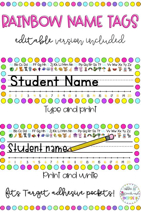 Target Name Tag Printable - Printable Calendars AT A GLANCE