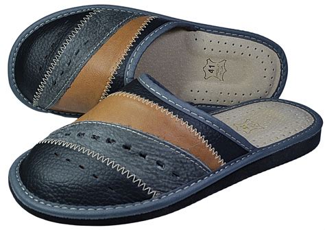 Cooper Traditional Mens Leather Slip on Slippers | Leather slippers for ...