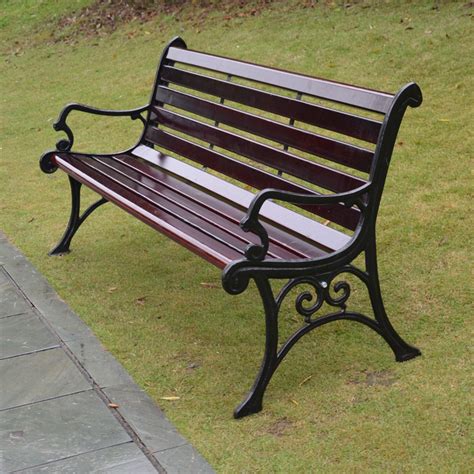 公园椅户外长椅铸铝铁艺公共椅凳室外休闲长条椅花园庭院广场排椅 | 伊范儿时尚